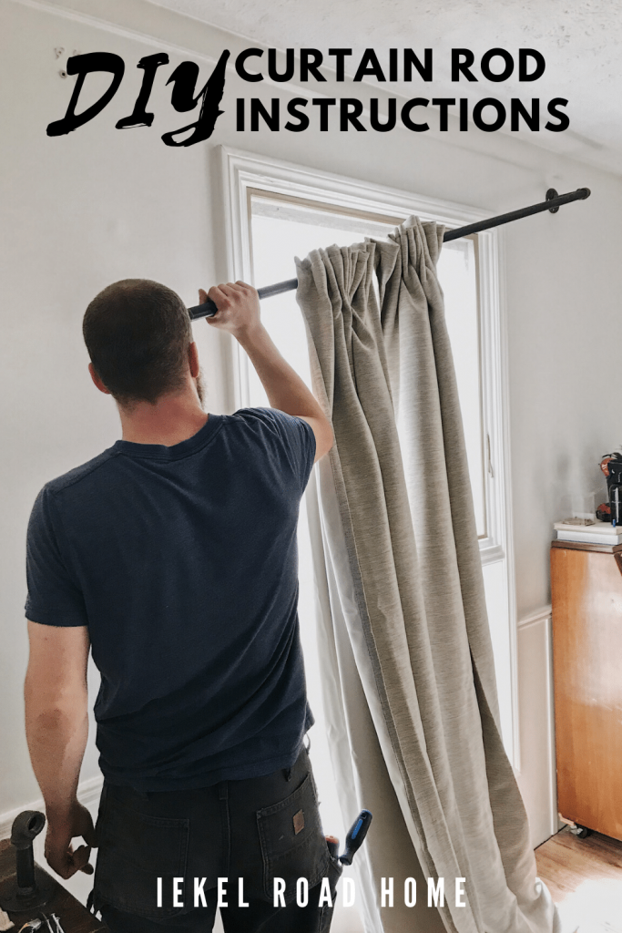 Diy extra long Curtain Rod Instructions